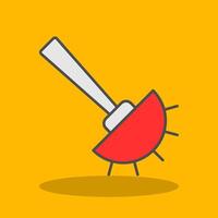 Toilet Brush Filled Shadow Icon vector