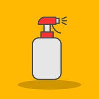 Cleaning Spray Filled Shadow Icon vector
