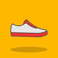 Zapatos lleno sombra icono vector