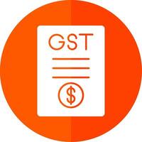 gst glifo rojo circulo icono vector