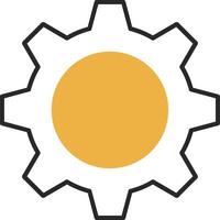 Optimization Skined Filled Icon vector
