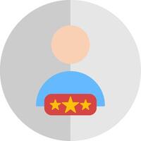 Customer Review Flat Scale Icon vector