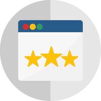 Web Rating Flat Scale Icon vector