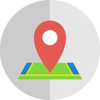 Location Flat Scale Icon vector