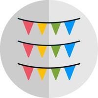 Bunting Flat Scale Icon vector