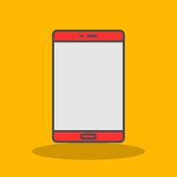 Smart Phone Filled Shadow Icon vector