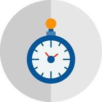Pocket Watch Flat Scale Icon vector