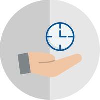 Save Time Flat Scale Icon vector