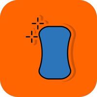 Soap Filled Orange background Icon vector