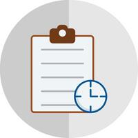 Waiting List Flat Scale Icon vector