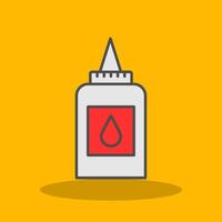 Liquid Glue Filled Shadow Icon vector