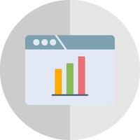 Web Traffic Flat Scale Icon vector