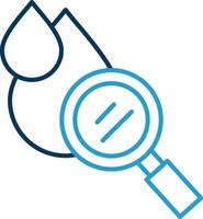 Hematology Line Blue Two Color Icon vector