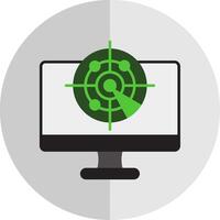 Radar Flat Scale Icon vector