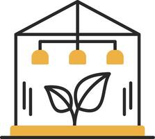 Greenhouse Skined Filled Icon vector