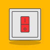 Switcher Filled Shadow Icon vector
