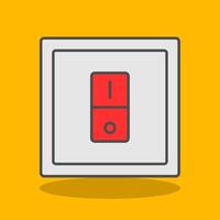 Switcher Filled Shadow Icon vector