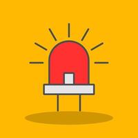 Led Filled Shadow Icon vector