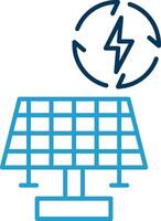 Renewable Energy Line Blue Two Color Icon vector