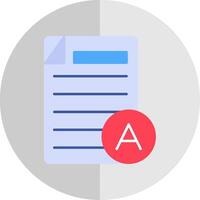 Grades Flat Scale Icon vector