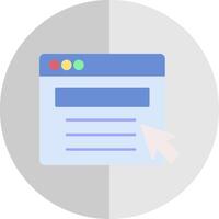 Web Portal Flat Scale Icon vector