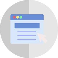 Web Portal Flat Scale Icon vector