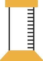 Graduated Cylinder Skined Filled Icon vector