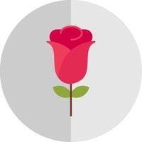 Rosa plano escala icono vector