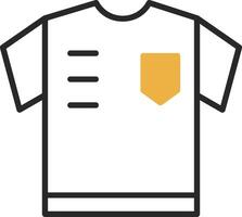 árbitro camisa desollado lleno icono vector