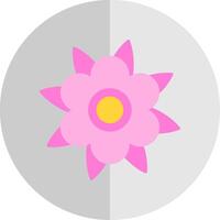 Dahlia Flat Scale Icon vector
