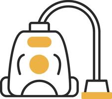 Vacuum Cleaner Skined Filled Icon vector