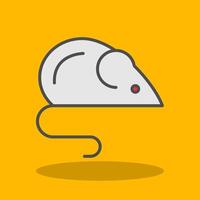 Rat Filled Shadow Icon vector