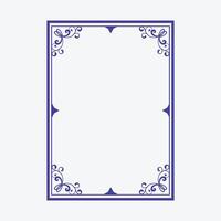 Decorative photo Frame Vintage calligraphic frame vector