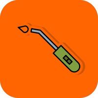 Stove Lighter Filled Orange background Icon vector