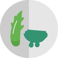 Aloe Flat Scale Icon vector