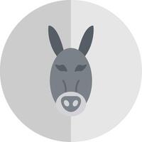 Burro plano escala icono vector