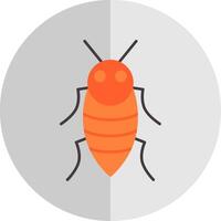 insecto plano escala icono vector