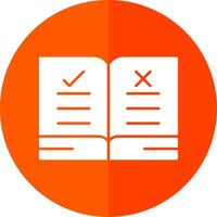 Guidelines Glyph Red Circle Icon vector