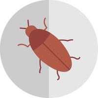 Cockroach Flat Scale Icon vector