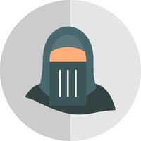 Niqab Flat Scale Icon vector