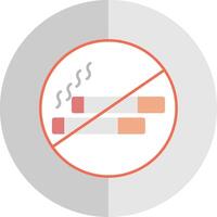 No Smoking Flat Scale Icon vector