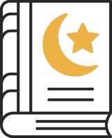 Holy Book Skined Filled Icon vector