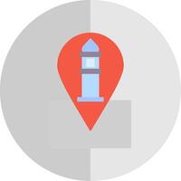 Location Flat Scale Icon vector