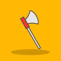 Axe Filled Shadow Icon vector