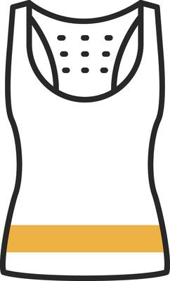 Tank Top Skined Filled Icon