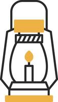 Gas Lamp Skined Filled Icon vector