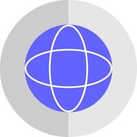 Globe Flat Scale Icon vector