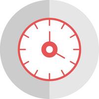 Clock Flat Scale Icon vector