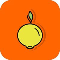 ugli Fruta lleno naranja antecedentes icono vector