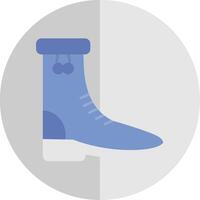 Rain Boots Flat Scale Icon vector